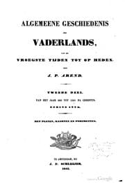 Tapa de Algemeene geschiedenis des vaderlands