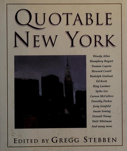Tapa de Quotable New York