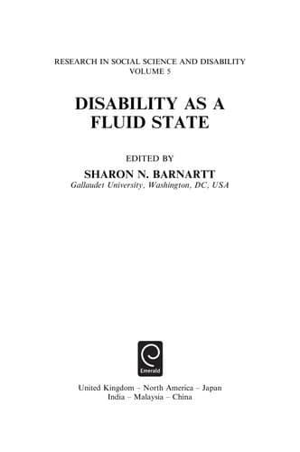 Tapa de Disability as a fluid state