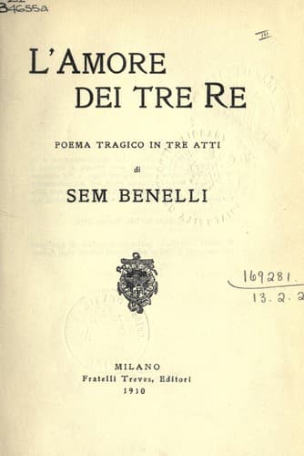 Tapa de Lamore dei tre re