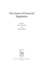 Tapa de The future of financial regulation