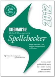 Tapa de Stedman's Plus Version 2012 Medical/Pharmaceutical Spellchecker