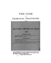 Tapa de The Code of Criminal Procedure and Penal Code of the State of New York