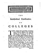 Tapa de The religious constitution of colleges, especially of Yale-college