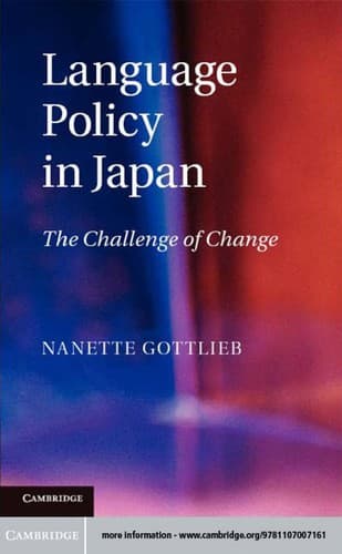 Tapa de Language policy in Japan