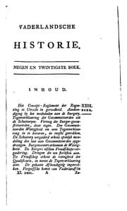 Tapa de Vaderlandsche historie,: vervattende de geschiedenissen der vereenigde nederlanden, zints den ..