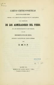 Tapa de Cartas critico-poeticas que un payo de buen humor