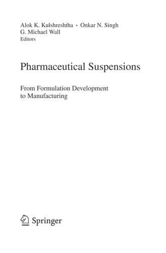 Tapa de Pharmaceutical suspensions