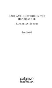Tapa de Race and rhetoric in the Renaissance