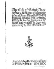 Tapa de The Life Of Saint Clare