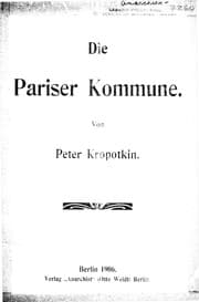 Tapa de Die Pariser Kommune