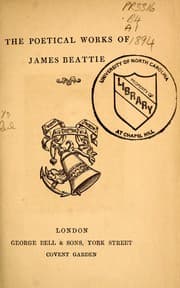 Tapa de The poetical works of James Beattie