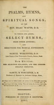 Tapa de The psalms, hymns, and spiritual songs of the Rev. Isaac Watts, D.D.