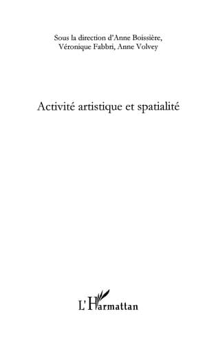 Tapa de Activite  artistique et spatialite
