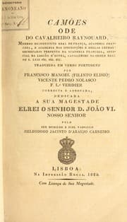 Tapa de Camões, ode do cavalheiro Raynouard ...