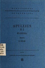 Tapa de Apulei Platonici Madaurensis Opera quae supersunt