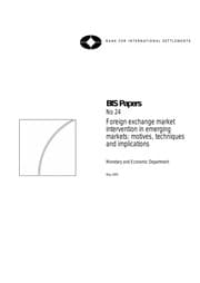 Tapa de Foreign exchange market intervention in emerging markets