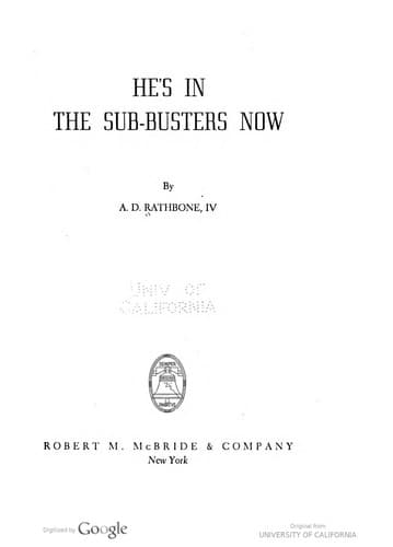 Tapa de He's In The Sub-Busters Now