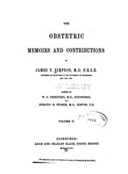 Tapa de The obstetric memoirs and contributions of James Y. Simpson ... Ed. by W. O. Priestly ... and Horatio R. Storer