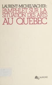 Tapa de Pamphlet sur la situation des arts au Québec