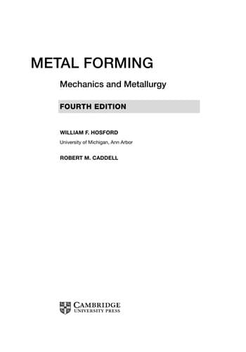 Tapa de Metal Forming