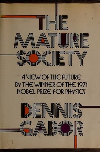 Tapa de The mature society.