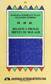 Tapa de Antología de relatos y prosas breves de Max Aub