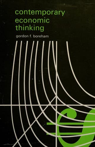 Tapa de Contemporary economic thinking