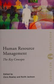 Tapa de Human Resources Management; The Key Concepts
