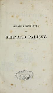 Tapa de ¿uvres comple tes de Bernard Palissy
