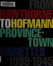 Tapa de From Hawthorne to Hofmann