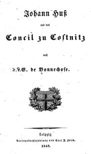 Tapa de Johann Huss und das Concil zu Costnitz