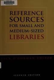 Tapa de Reference sources for small and medium-sized libraries