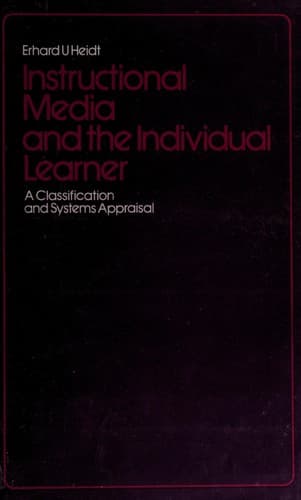 Tapa de Instructional media and the individual learner