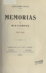 Tapa de Memorias de mis tiempos, 1828 à 1840