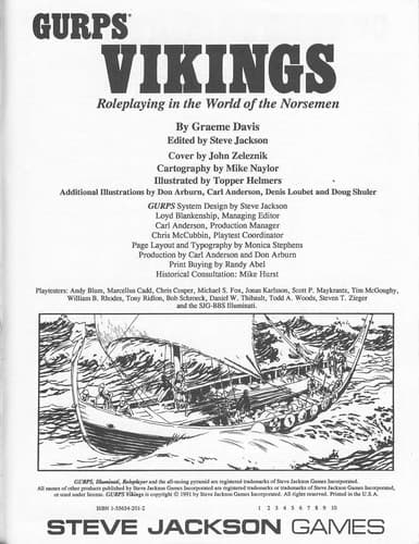 Tapa de GURPS Vikings