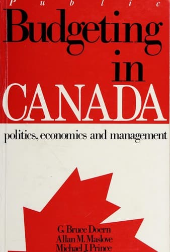 Tapa de Public Budgeting in Canada
