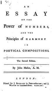 Tapa de An Essay on the Power of Numbers, and the Principles of Harmony in Poetical Compositions