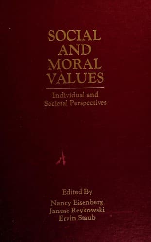 Tapa de Social and moral values