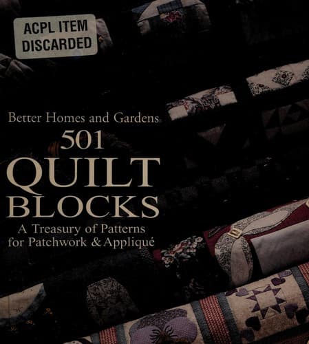 Tapa de 501 Quilt Blocks