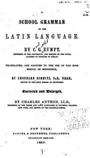 Tapa de A School Grammar of the Latin Language