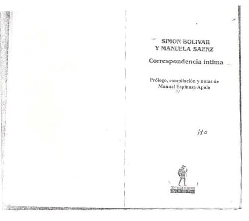 Tapa de Simón Bolívar y Manuela Sáenz