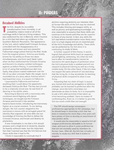 Tapa de Van Richten's Guide to the Lich