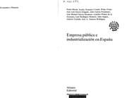 Tapa de Empresa pública e industrialización en España