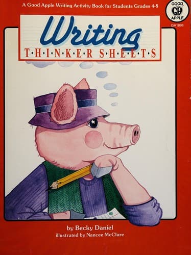 Tapa de Writing Thinker Sheets