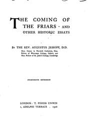 Tapa de The Coming of the Friars: And Other Historic Essays