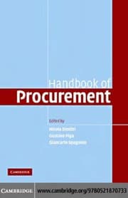 Tapa de Handbook of procurement