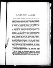 Tapa de Claude Jean Allouez