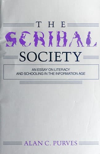 Tapa de The scribal society