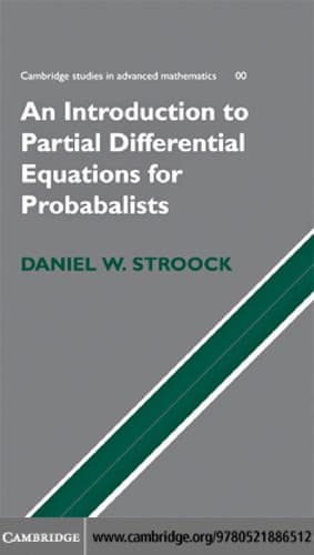 Tapa de Partial differential equations for probabalists [sic]
